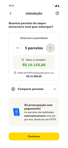 Aplicativo will FGTS saque-aniversário