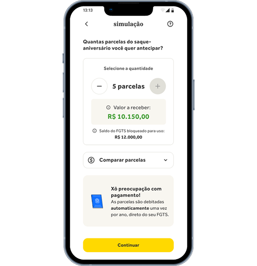 Aplicativo will FGTS saque-aniversário
